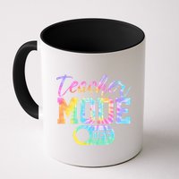 Teacher Mode Off Colorful Retro Mug