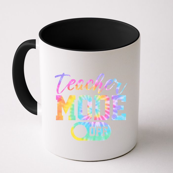 Teacher Mode Off Colorful Retro Mug