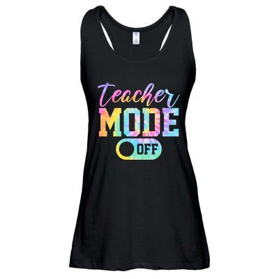 Teacher Mode Off Colorful Retro Ladies Essential Flowy Tank