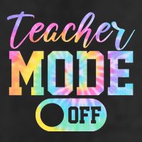 Teacher Mode Off Colorful Retro Tumbler