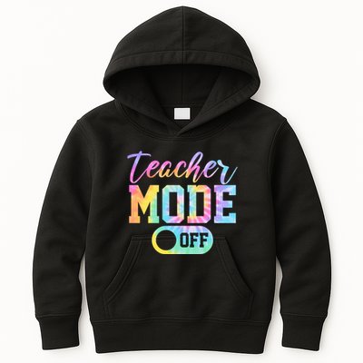 Teacher Mode Off Colorful Retro Kids Hoodie