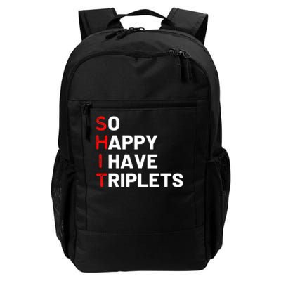 Triplet Mom Of Triplets Funny Triplet Mama Triplet Dad Daily Commute Backpack