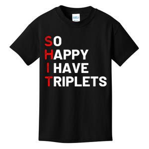 Triplet Mom Of Triplets Funny Triplet Mama Triplet Dad Kids T-Shirt