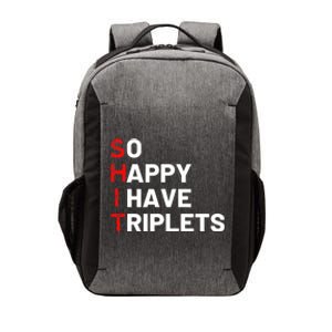 Triplet Mom Of Triplets Funny Triplet Mama Triplet Dad Vector Backpack