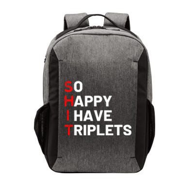 Triplet Mom Of Triplets Funny Triplet Mama Triplet Dad Vector Backpack