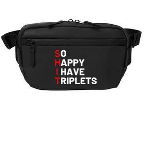 Triplet Mom Of Triplets Funny Triplet Mama Triplet Dad Crossbody Pack