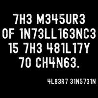 The Measure Of Intelligence Is The Ability To Change Button