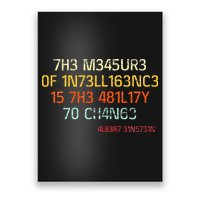 The Measure Of Intelligence Is The Ability To Change Vintage Poster