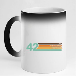 The Meaning Of Life 42 11oz Black Color Changing Mug