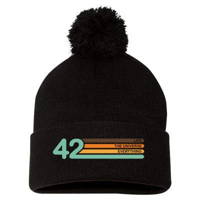 The Meaning Of Life 42 Pom Pom 12in Knit Beanie