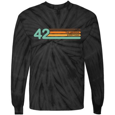 The Meaning Of Life 42 Tie-Dye Long Sleeve Shirt