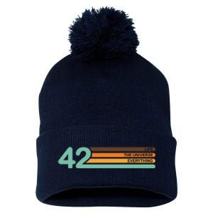 The Meaning Of Life 42 Pom Pom 12in Knit Beanie