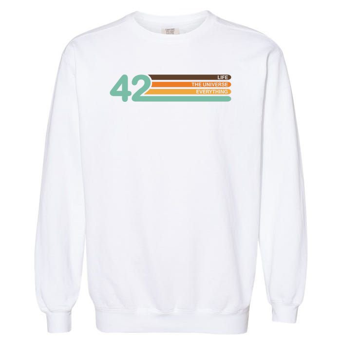 The Meaning Of Life 42 Garment-Dyed Sweatshirt