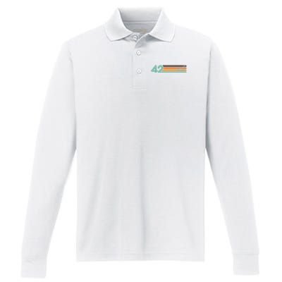 The Meaning Of Life 42 Performance Long Sleeve Polo