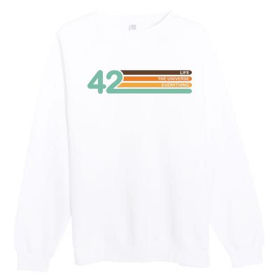 The Meaning Of Life 42 Premium Crewneck Sweatshirt