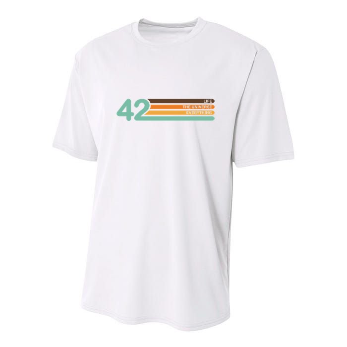 The Meaning Of Life 42 Youth Performance Sprint T-Shirt