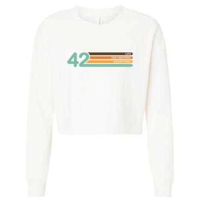 The Meaning Of Life 42 Cropped Pullover Crew