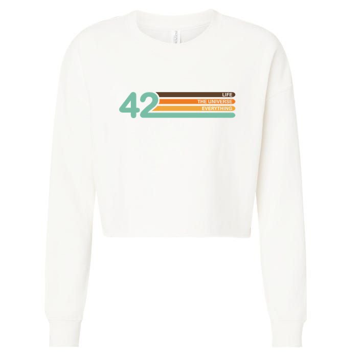 The Meaning Of Life 42 Cropped Pullover Crew