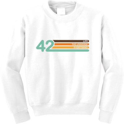 The Meaning Of Life 42 Kids Sweatshirt