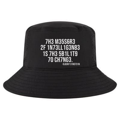 The Measure Of Intelligence Coded Motivational Science Quote Cool Comfort Performance Bucket Hat