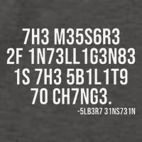 The Measure Of Intelligence Coded Motivational Science Quote Vector Backpack