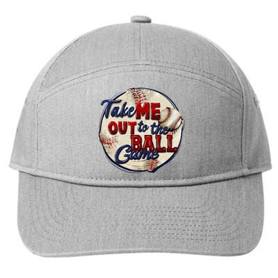 Take Me Out To The Ball Game Baseball Game Day Sport 7-Panel Snapback Hat