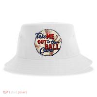 Take Me Out To The Ball Game Baseball Game Day Sport Sustainable Bucket Hat