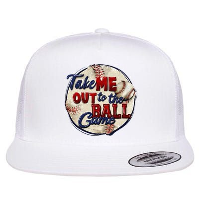 Take Me Out To The Ball Game Baseball Game Day Sport Flatbill Hat