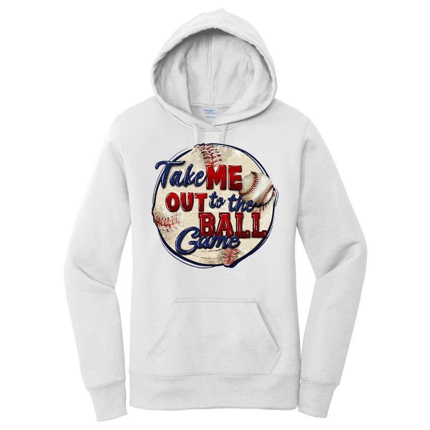 Take Me Out To The Ball Game Baseball Game Day Sport Women's Pullover Hoodie