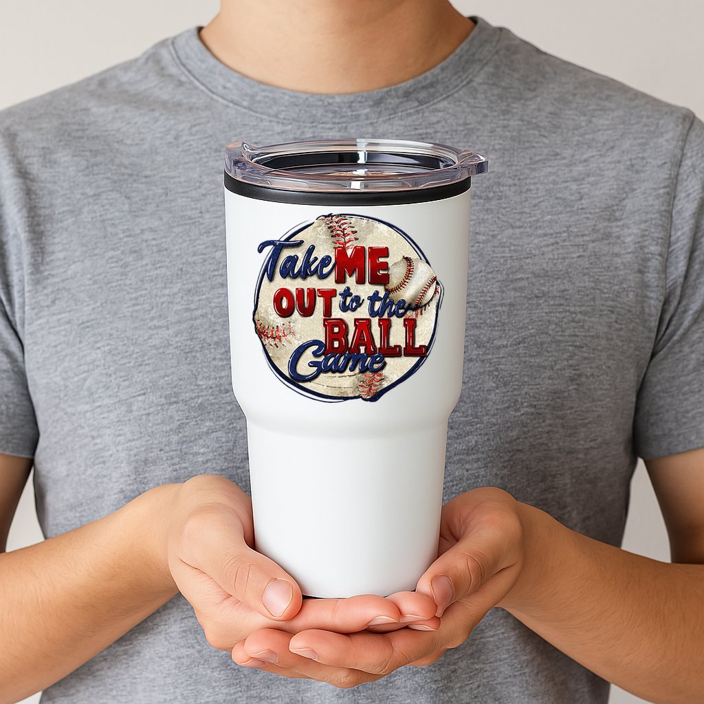 Take Me Out To The Ball Game Baseball Game Day Sport Tumbler