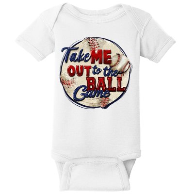 Take Me Out To The Ball Game Baseball Game Day Sport Baby Bodysuit