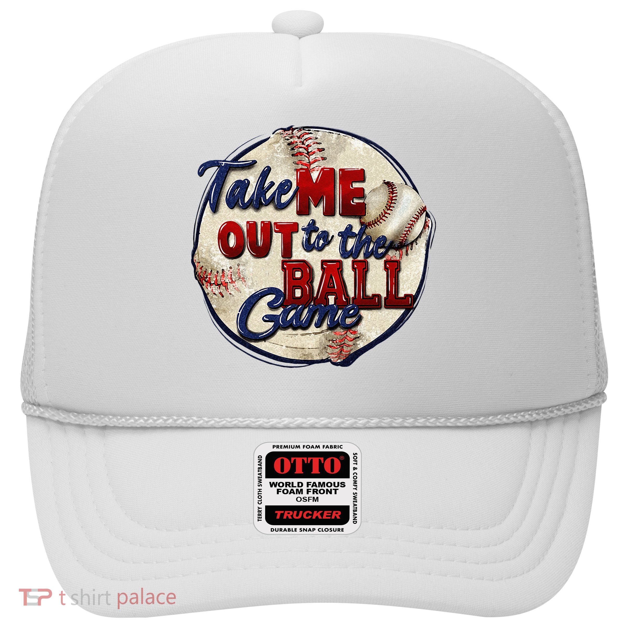Take Me Out To The Ball Game Baseball Game Day Sport Trucker Hat