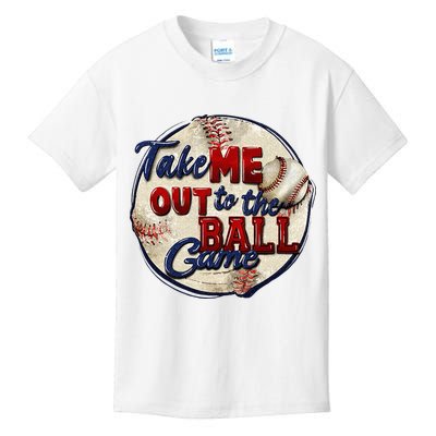 Take Me Out To The Ball Game Baseball Game Day Sport Kids T-Shirt