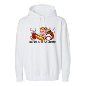 Take Me Out To The Ball Game Baseball Player Fans Lover Garment-Dyed Fleece Hoodie