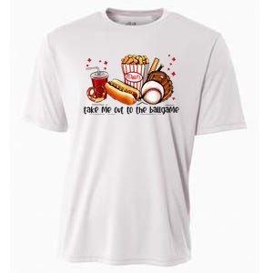 Take Me Out To The Ball Game Baseball Player Fans Lover Cooling Performance Crew T-Shirt