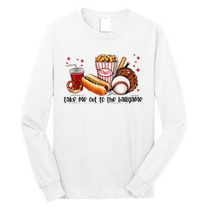 Take Me Out To The Ball Game Baseball Player Fans Lover Long Sleeve Shirt