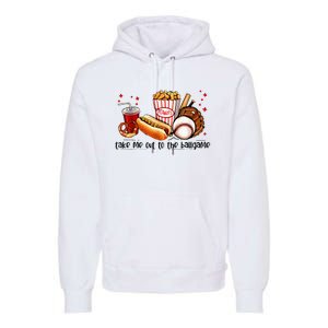 Take Me Out To The Ball Game Baseball Player Fans Lover Premium Hoodie