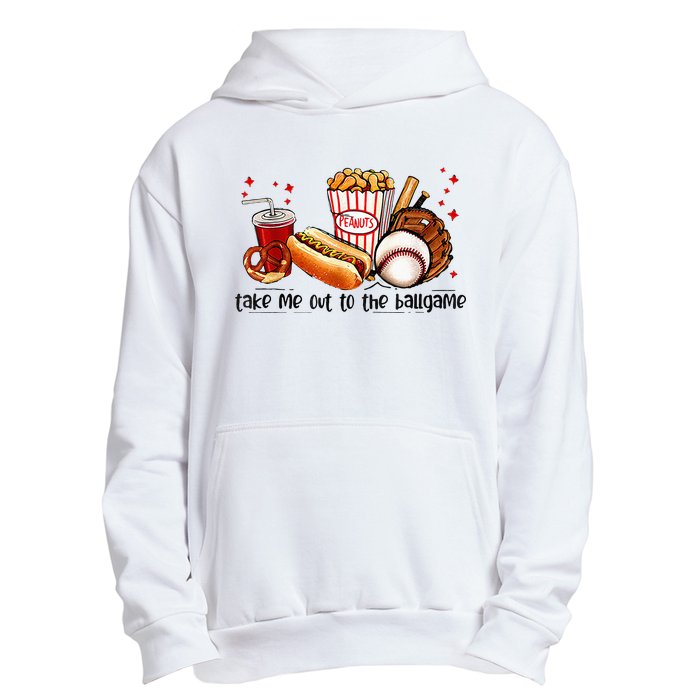 Take Me Out To The Ball Game Baseball Player Fans Lover Urban Pullover Hoodie