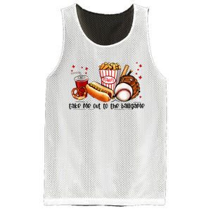 Take Me Out To The Ball Game Baseball Player Fans Lover Mesh Reversible Basketball Jersey Tank