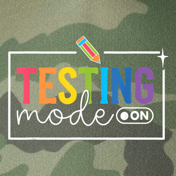 Testing Mode on Testing Day Motivational Teacher Legacy Tie Dye Trucker Hat