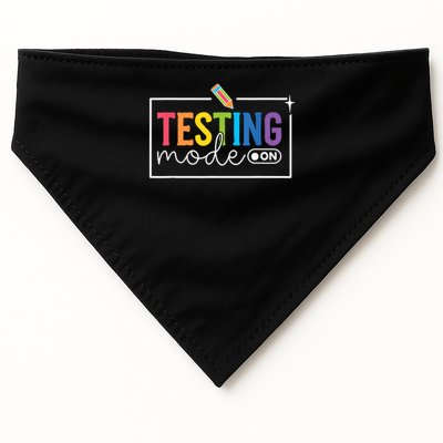 Testing Mode on Testing Day Motivational Teacher USA-Made Doggie Bandana