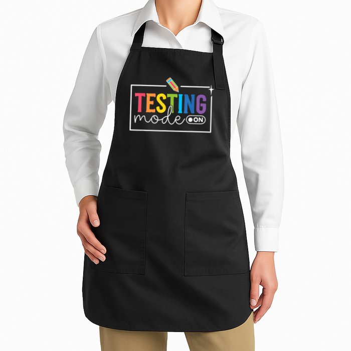 Testing Mode on Testing Day Motivational Teacher Apron