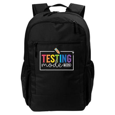 Testing Mode on Testing Day Motivational Teacher Daily Commute Backpack