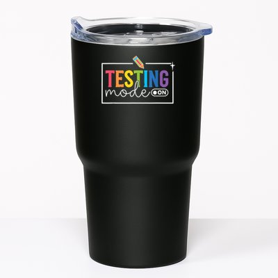 Testing Mode on Testing Day Motivational Teacher Tumbler
