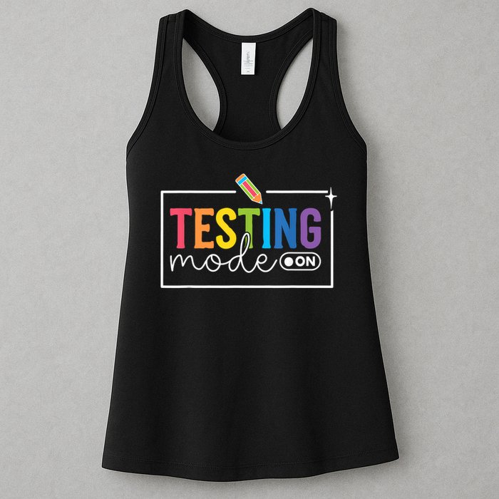 Testing Mode on Testing Day Motivational Teacher Womens Tank Top