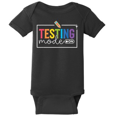 Testing Mode on Testing Day Motivational Teacher Baby Bodysuit