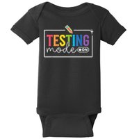 Testing Mode on Testing Day Motivational Teacher Baby Bodysuit
