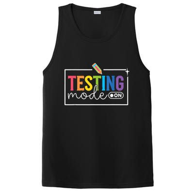 Testing Mode on Testing Day Motivational Teacher PosiCharge Competitor Tank