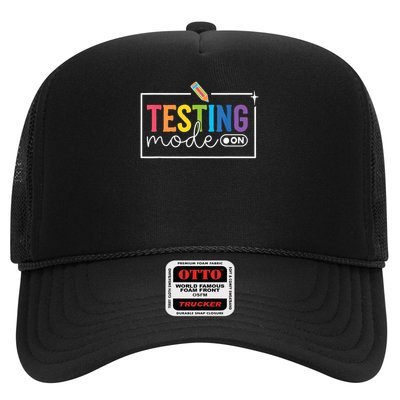 Testing Mode on Testing Day Motivational Teacher Trucker Hat