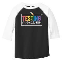 Testing Mode on Testing Day Motivational Teacher Toddler Fine Jersey T-Shirt